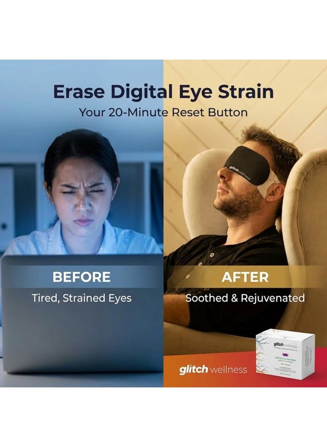 GLITCH Steamtech Self Heated Eye Mask for Dry Eyes - Eye Doctor Approved Heated Eye Masks -Warm Compress for Fatigue & Dryness – Perfect Puffy Eyes & Dry Eye Relief, Disposable, Spa Experience (30) - Image 5