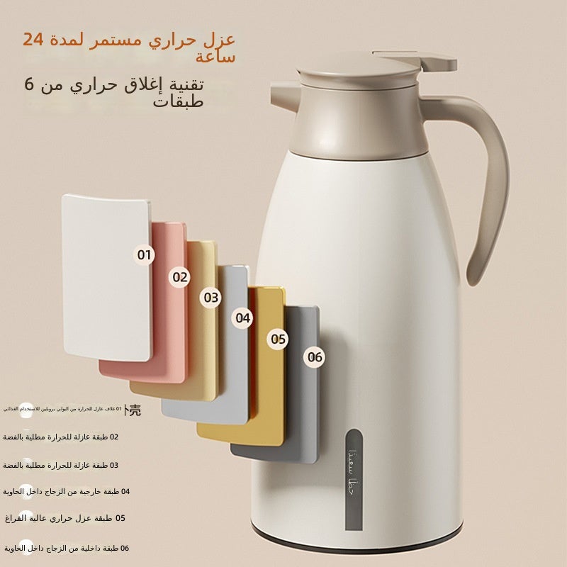 Temp Display Upgrade 2.0L Milk Tea Coffee Flask with Thickened Inner Liner - Image 4
