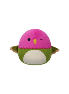 Squishmallows 7.5 inch Little Plush Na Ima Pink N Green Hmngbrd Officially Licensed Kellytoy Plush Toy Colorful Soft Gift for Kids Girls & Boys Washable Squishy Stuff Toy Multicolor All Age  - Image 1