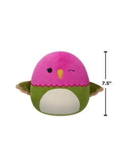 Squishmallows 7.5 inch Little Plush Na Ima Pink N Green Hmngbrd Officially Licensed Kellytoy Plush Toy Colorful Soft Gift for Kids Girls & Boys Washable Squishy Stuff Toy Multicolor All Age  - Image 5