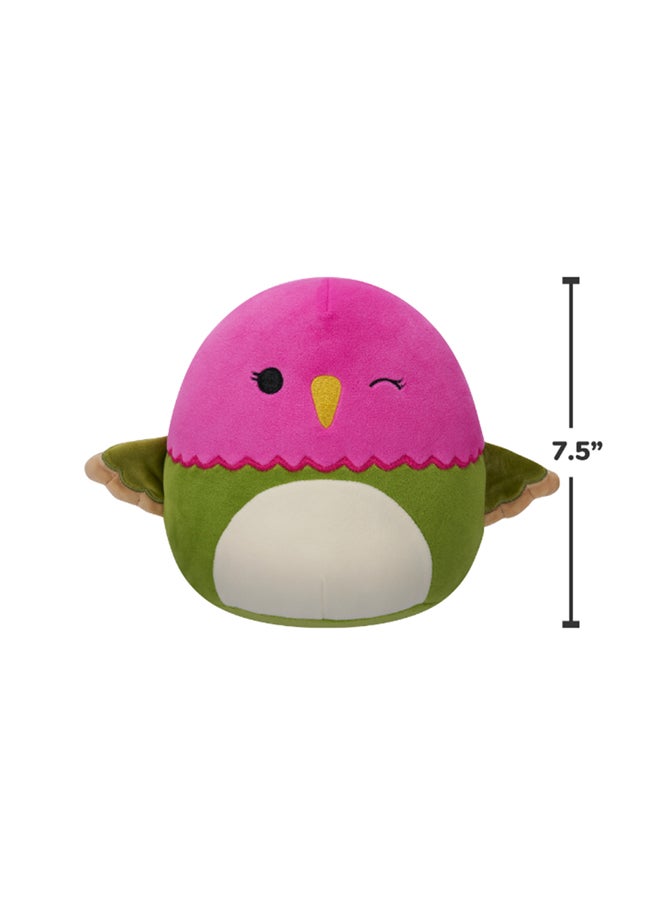 Squishmallows 7.5 inch Little Plush Na Ima Pink N Green Hmngbrd Officially Licensed Kellytoy Plush Toy Colorful Soft Gift for Kids Girls & Boys Washable Squishy Stuff Toy Multicolor All Age  - Image 5