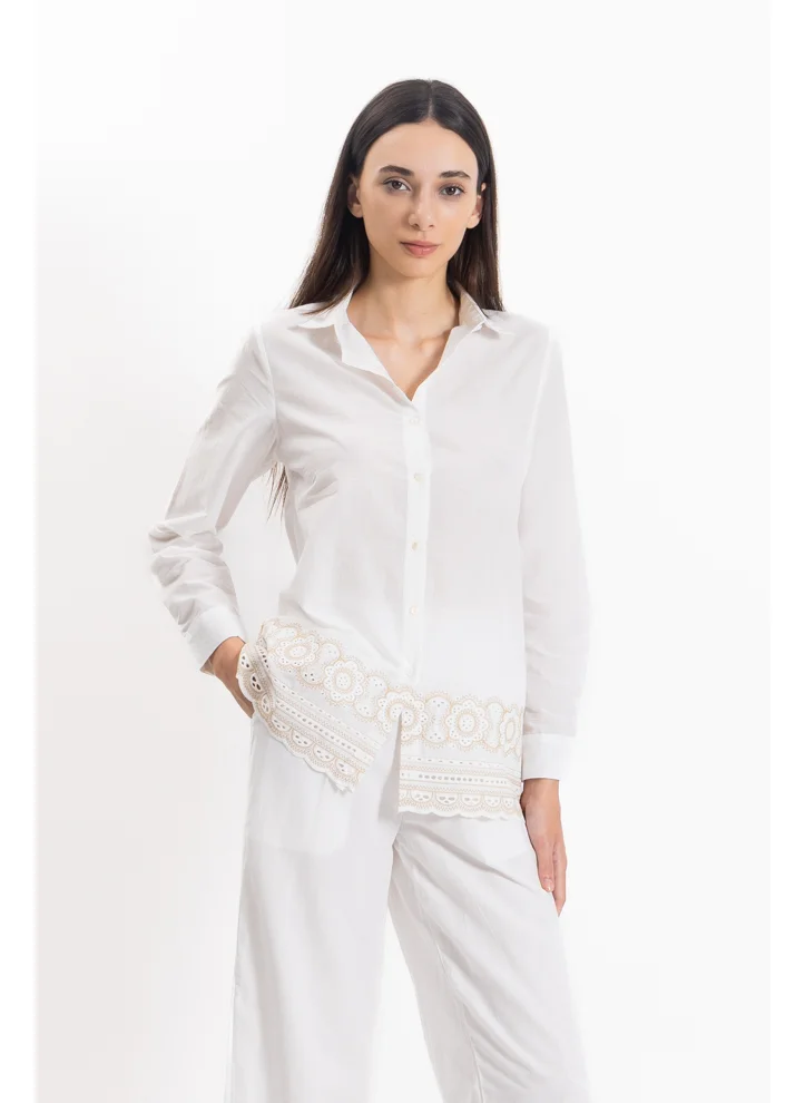 شايبس DETAIL EMBROIDERED SHIRT SET