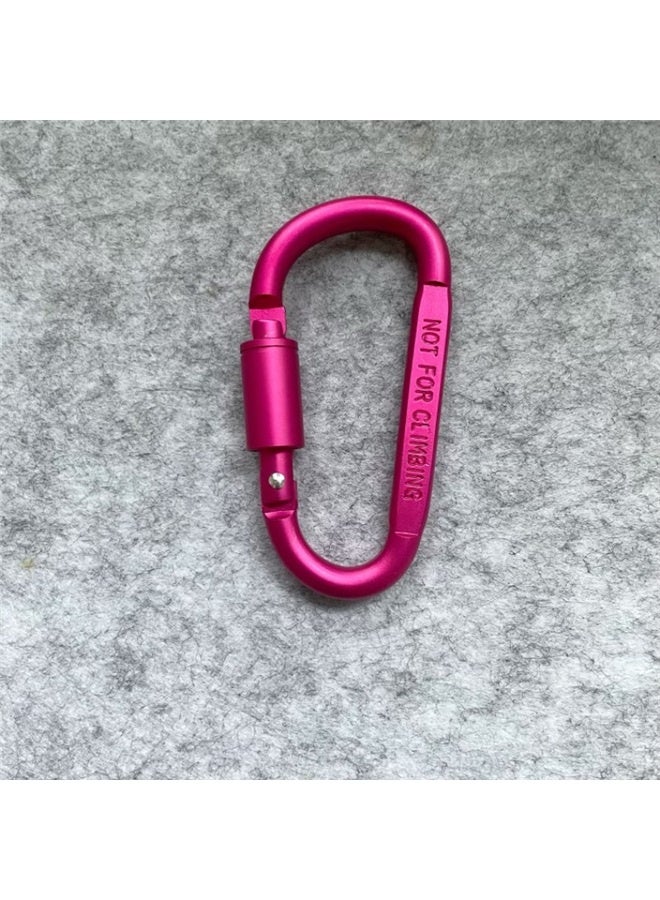 6 حزم كليب كارابينر، قفل على شكل حلقة ألومنيوم دي، إكسسوارات رياضية بسناب هوك للتخييم والتنزه في الهواء الطلق - Image 2