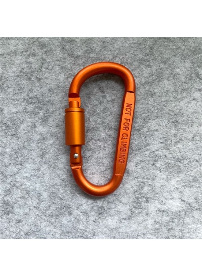 6 حزم كليب كارابينر، قفل على شكل حلقة ألومنيوم دي، إكسسوارات رياضية بسناب هوك للتخييم والتنزه في الهواء الطلق - Image 3