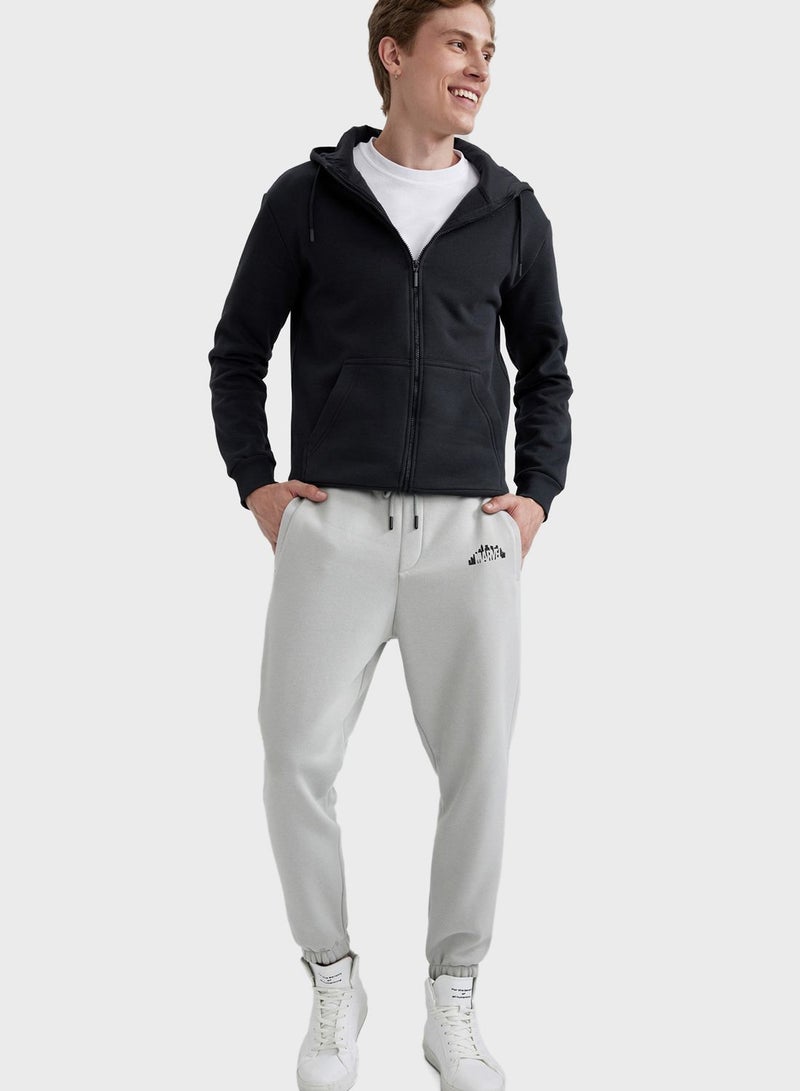 DeFacto Drawstring Cuffed Sweatpants - Image 2