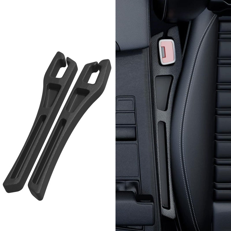 Tioollev 2PCS Car Seat Gap Filler OrganizerMultifunctional Car Gap Filler Organizer Storages Function Universal Console Catcher Between Seats Cars Interior Accessories Balck - Image 3
