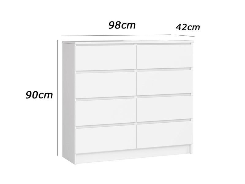 فرنتشر ستور وحدة ادراج مودرن ام دى اف - ارتفاع 90 سم - عرض 98 سم - عمق 42 سم ، من فرنتشر ستور. - Image 4