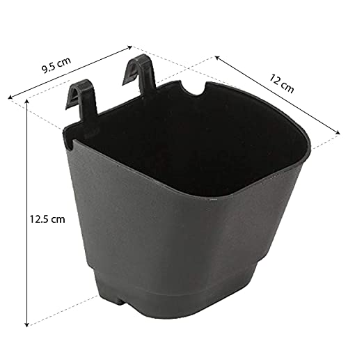 CAPPL Vertical Garden Wall Hanging Pot, 100 Pcs, Black Colour - Image 3