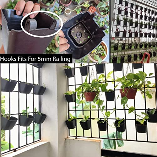 CAPPL Vertical Garden Wall Hanging Pot, 100 Pcs, Black Colour - Image 5