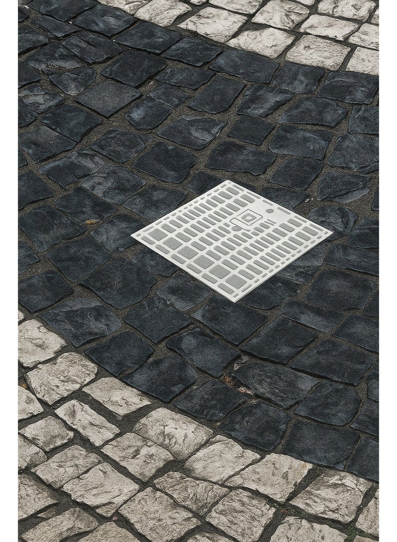 Dakota 30x30 cm Heavy Duty Plastic Gully Grating with Frame | Square Drain Cover for Floor, Garden,Swimming Pool, Indoor and Outdoor Use | Durable, Rust-Proof & Lightweight Drainage Grate - Image 4