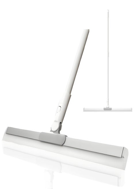 Magic Broom, Household Silicone Wiper Floor Squeegee with 180° Rotating Head Non-Stick Hair Sweeping Tool Adjustable Floor Scraping Sweeper for Bathroom, Window, Kitchen, Tile Floor Cleaning