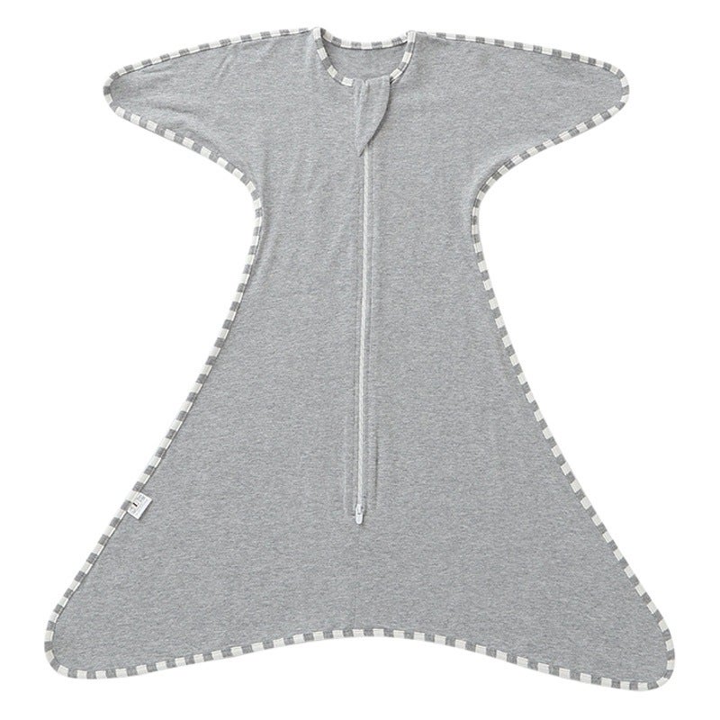 Newborn Baby Surrender Anti-Scare Swaddling Sleeping Bag for Boys and Girls Baby Swaddling Spring, Summer and Autumn Four Seasons Pure Cotton Anti-kick Quilt - Image 2