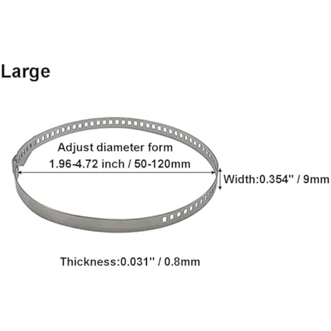 ريحني 30 قطعة مشابك صندوق CV 15 قطعة كبيرة 15 قطعة عمود قيادة صغير شامل قابل للتعديل من الفولاذ المقاوم للصدأ CV وصلة CV أحزمة صندوق الصندوق مشابك إصلاح المحور مجموعة أدوات تثبيت الخرطوم لسيارات شاحنات SUV - Image 4