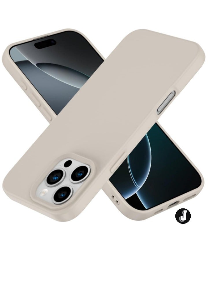 JAJEEK "iPhone 16 Pro Max Slim Fit Stone Gray TPU Case – Soft, Flexible Silicone Back Cover for Sleek Protection" - Image 1