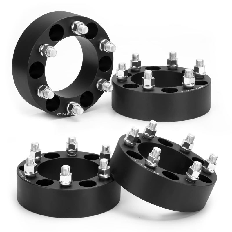 KSP 6x55 Wheel Spacers for Chevy Silverado GMC Sierra 2inch 6x1397mm Lug Centric Spacer for Suburban Express 1500 Escalade Yukon 50mm Wheel Adapter 108mm Hub Bore with M14x15 Studs Black 4PCS