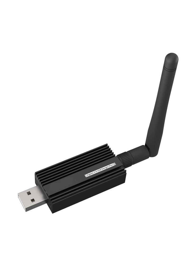 Zikra Zigbee 3.0 USB Dongle Plus-E Gateway, Universal Zigbee USB Gateway with Antenna for Home Assistant, Open HAB, Zigbee 2MQTT etc, Wireless Zigbee 3.0 USB Adapter, ZBDongle-E, EFR32MG2 - Image 1