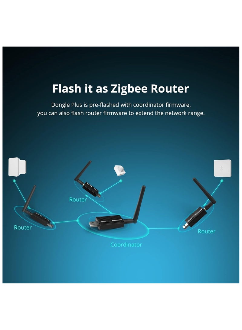 Zikra Zigbee 3.0 USB Dongle Plus-E Gateway, Universal Zigbee USB Gateway with Antenna for Home Assistant, Open HAB, Zigbee 2MQTT etc, Wireless Zigbee 3.0 USB Adapter, ZBDongle-E, EFR32MG2 - Image 5