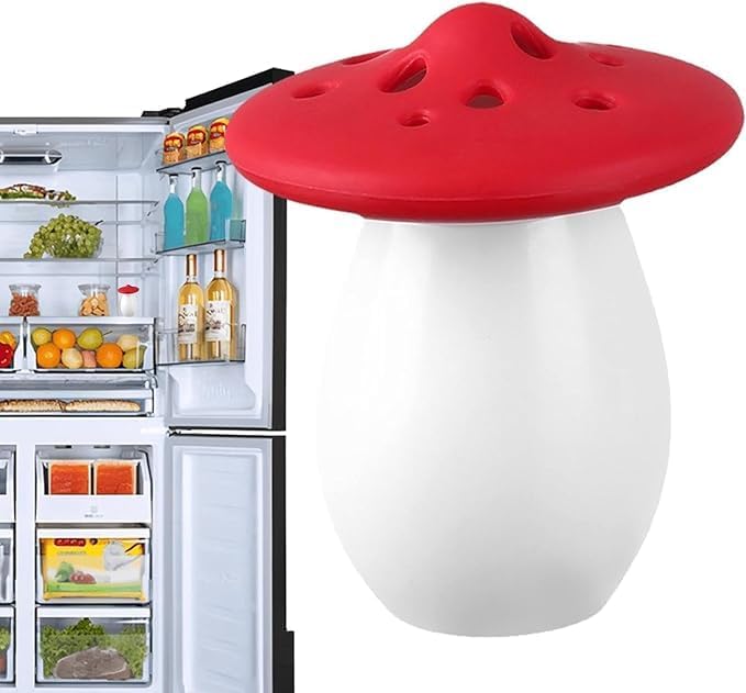 GLOWICK MushroomShaped Baking Soda HolderRefrigerator Odor RemoverFridge Odor Absorber Container Holder Smell Remover Fridge Deodorizer Refrigerator Odor Eliminator 1Pcs - Image 1