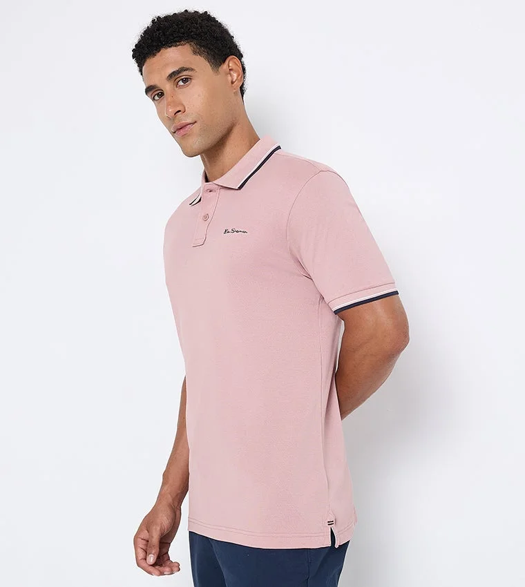 بين شيرمان Ben Sherman Men's Short Sleeve Solid Polo Tees