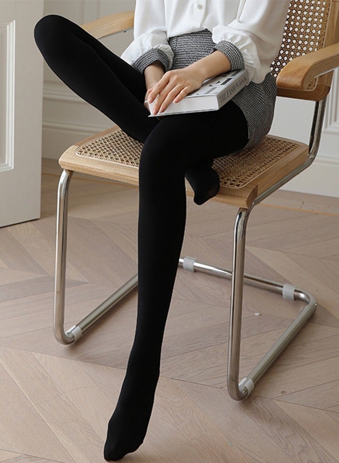 Women's Soft Tights High Waisted Pantyhose 80D Semi-Sheer Black Women's Shapewear Pantyhose - High Quality High Waisted Semi-Sheer Tights - Full Length Stockings - Image 1