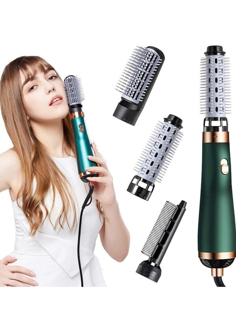 JAJEEK New Hair Dryer Brush 3-in-1 Hot Air Blow Dryer – Electric Hair Dryer Blow Dryer Comb, Rotating Hot Air Brush, Hair Straightener Brush, Curler Comb Roller Blow Dryer - Image 1