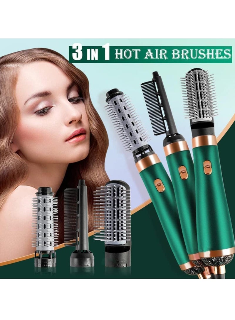 JAJEEK New Hair Dryer Brush 3-in-1 Hot Air Blow Dryer – Electric Hair Dryer Blow Dryer Comb, Rotating Hot Air Brush, Hair Straightener Brush, Curler Comb Roller Blow Dryer - Image 3
