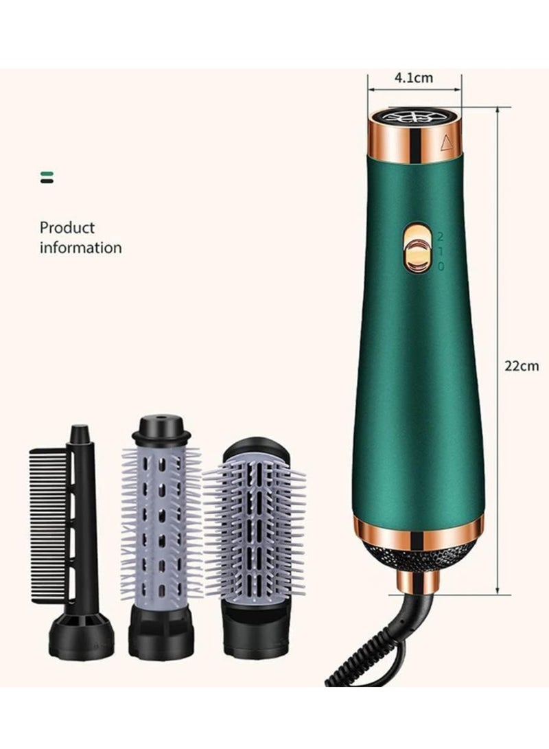 JAJEEK New Hair Dryer Brush 3-in-1 Hot Air Blow Dryer – Electric Hair Dryer Blow Dryer Comb, Rotating Hot Air Brush, Hair Straightener Brush, Curler Comb Roller Blow Dryer - Image 4