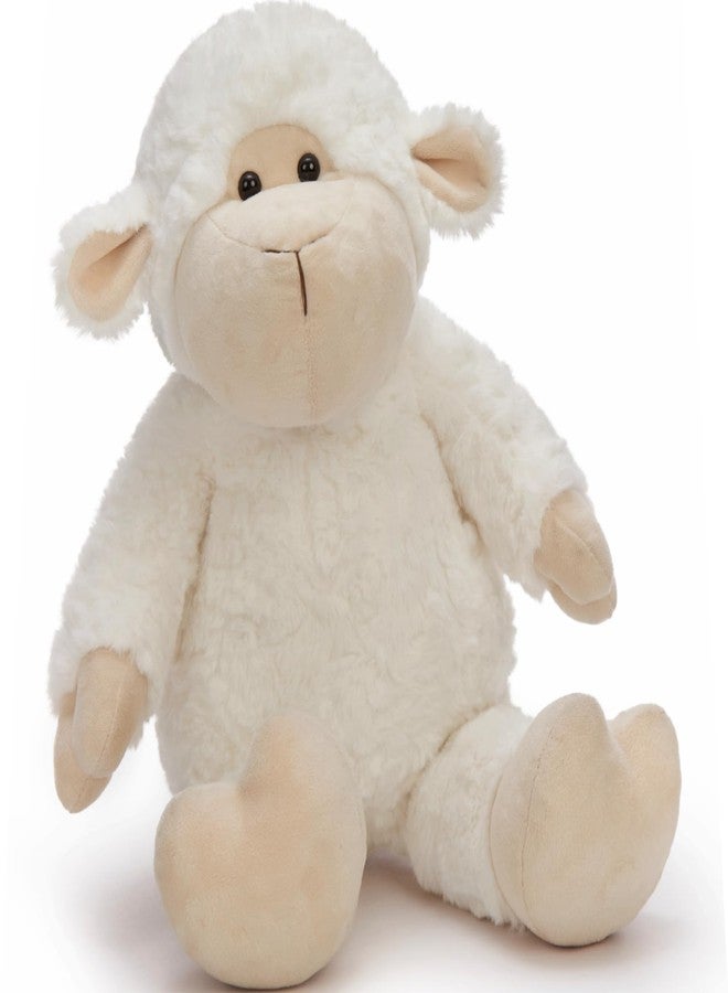 MaoGoLan Sheep Stuffed Animal 22inch Plush Goat for Girls, Cute Lamb Plush Toy Cuddly Stuffed Pillow Gifts for Kids Christmas Valentine's Day Birthday Easter Graduation - Image 1