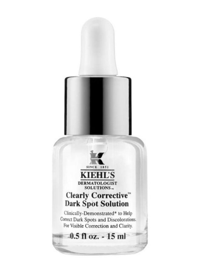 Kiehl's Kiehl's Clearly Corrective Dark Spot Solution – Brightening & Even-Tone Serum with Activated C, White Birch, & Peony Extract, Reduces Dark Spots & Hyperpigmentation, 15ml (0.5oz)  - Image 1