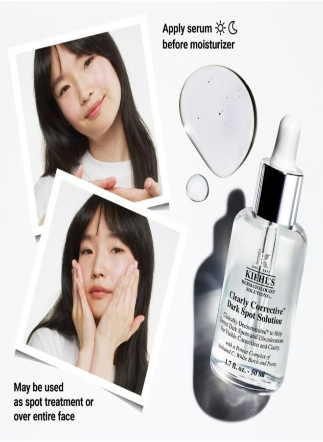 Kiehl's Kiehl's Clearly Corrective Dark Spot Solution – Brightening & Even-Tone Serum with Activated C, White Birch, & Peony Extract, Reduces Dark Spots & Hyperpigmentation, 15ml (0.5oz)  - Image 2