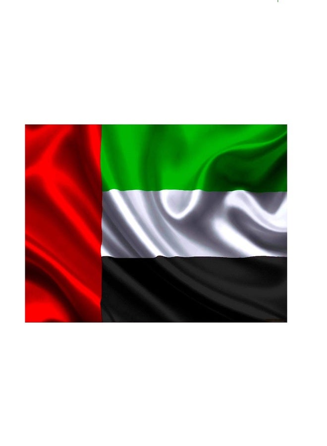 BUYCO UAE Flag United Arab Emirates Flag National Durable Long Lasting For Outdoor And Indoor Use For Building And Car Decoration 2.5 mtrs. - Image 1