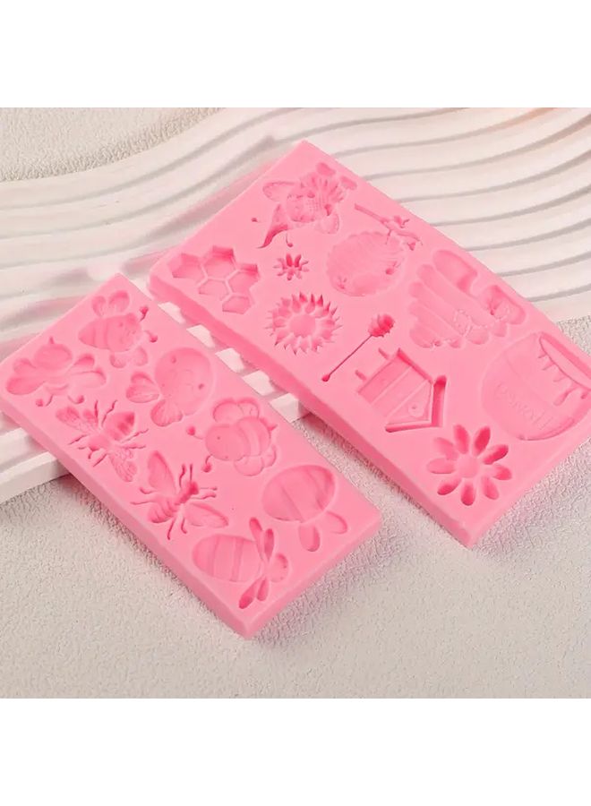 E 255 Bee Honeycomb Silicone Baking Molds Sunflower Design BPA Free - Image 2