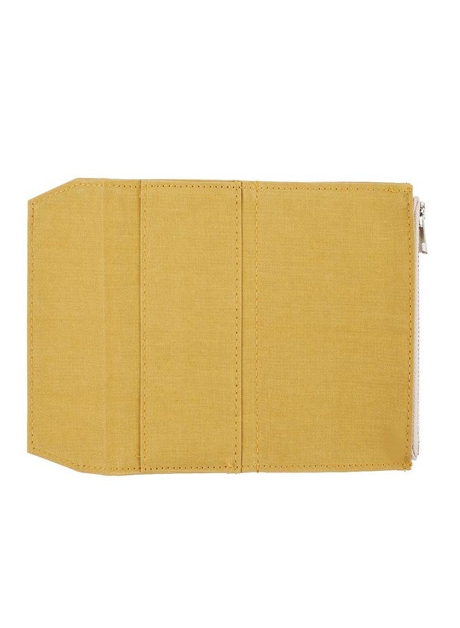Moterm Zipper Pocket for Travelers Notebook, 1 Insert Pouch Refill for TN Accessories Paper Card Holder Storage Bag (Passport Size,Yellow) - Image 4