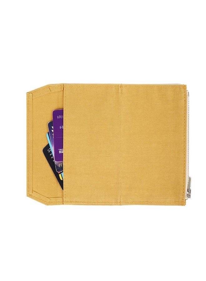 Moterm Zipper Pocket for Travelers Notebook, 1 Insert Pouch Refill for TN Accessories Paper Card Holder Storage Bag (Passport Size,Yellow) - Image 3
