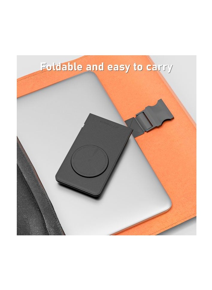 Mezone Wireless Charger, 15W Fast Wireless Charging Foldable Wireless Charger Stand for iPhone 15 14 13 12 11 X Pro Max Plus Mini, Black - Image 3