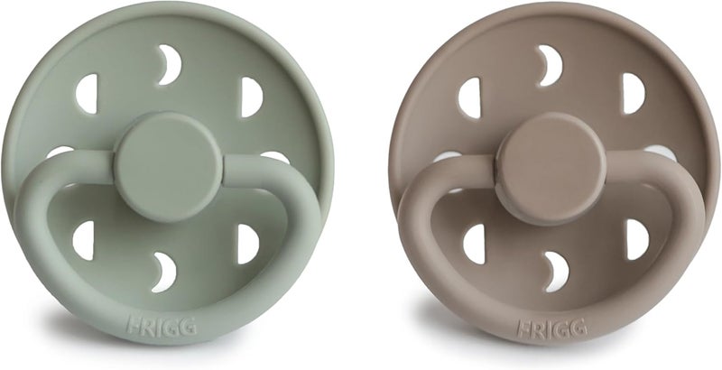 FRIGG Moon SilkySoft Silicone Baby Pacifier Set - Image 2