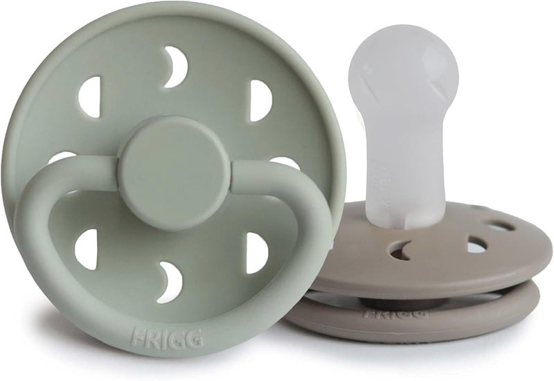 FRIGG Moon SilkySoft Silicone Baby Pacifier Set - Image 1