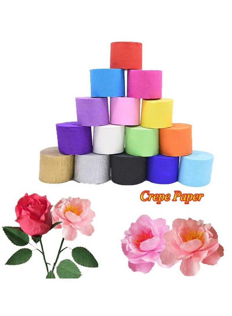 Terabyte CREPE STREAMER METALLIC (PACK OF 12) MULTICOLORS - Image 1