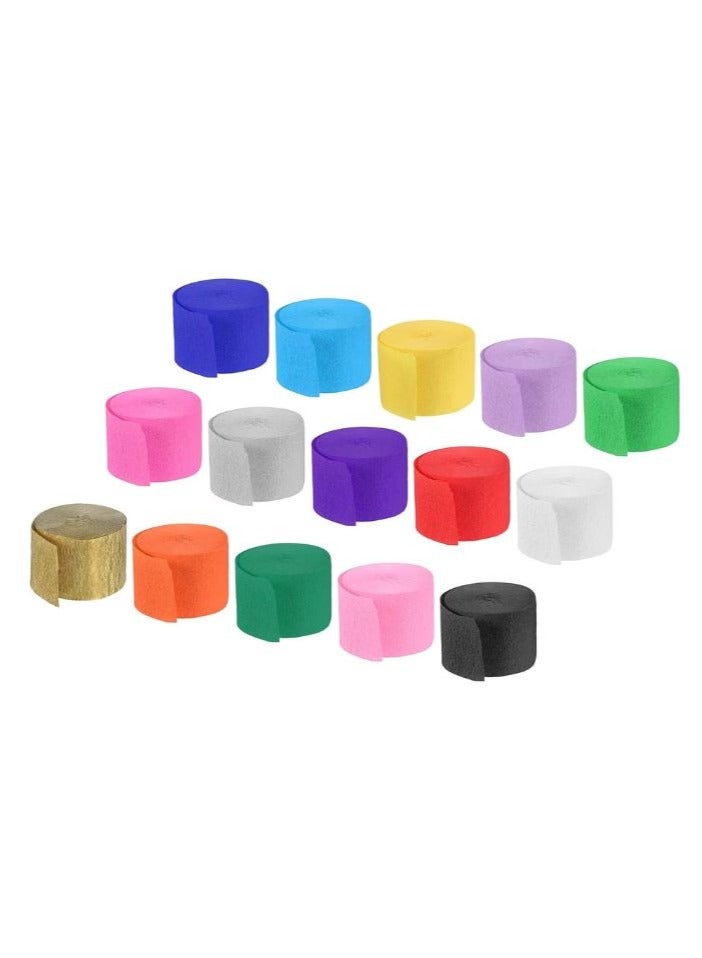 Terabyte CREPE STREAMER METALLIC (PACK OF 12) MULTICOLORS - Image 2