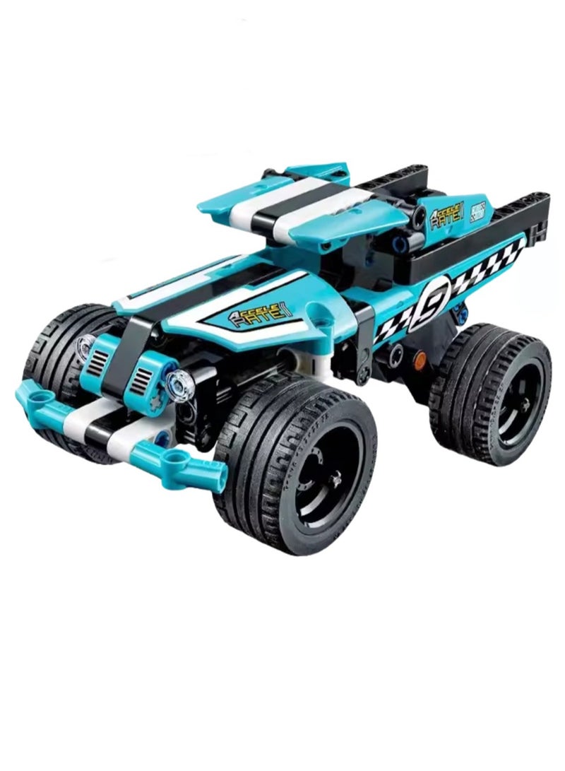Loquat Educational Toys And Small Particle Assembly Building Blocks Car Model Assembly Toys(Stunt Truck 142Pcs) - Image 1