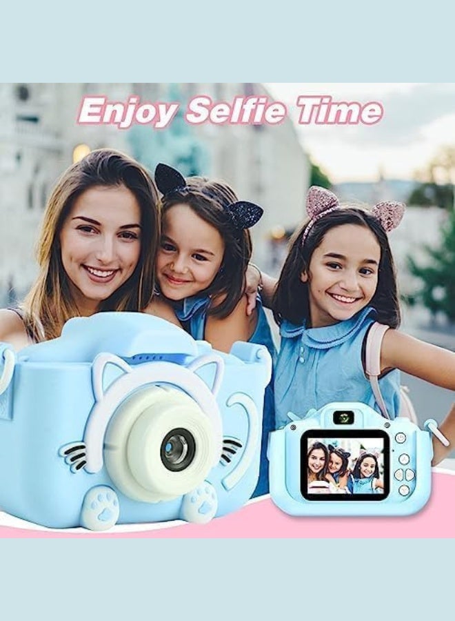 MANAM TRADING 12MP Front and Back Dual Cameras for Taking Photos and Recording Videos, Game Children Camera Built-in Multiple Cute Cartoon Photo Frames with 2.0in IPS Screen Gift - Image 5