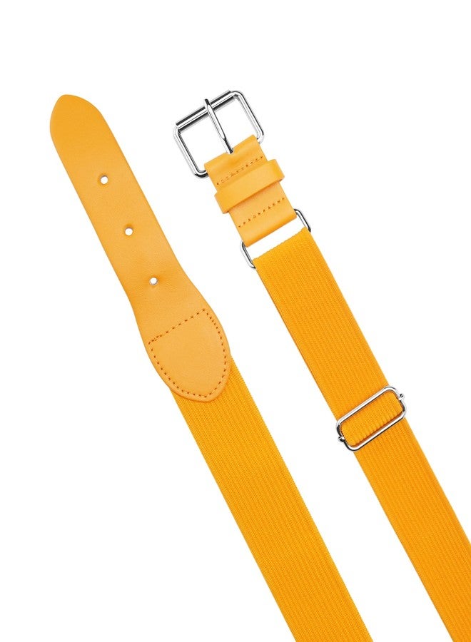 ستيل حزام ستيلي للبيسبول/السوفتبول/الكرة اللينة، حزام رياضي مرن قابل للتعديل للبنات، حزام زي رياضي للأولاد، مقاسات للشباب والكبار (أصفر، للأطفال) - Image 4