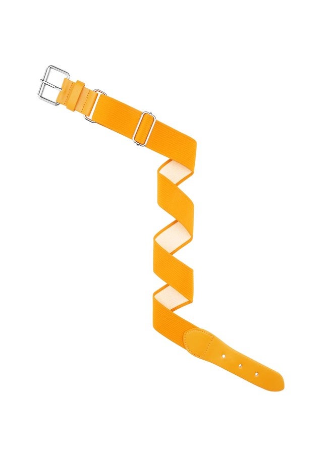 ستيل حزام ستيلي للبيسبول/السوفتبول/الكرة اللينة، حزام رياضي مرن قابل للتعديل للبنات، حزام زي رياضي للأولاد، مقاسات للشباب والكبار (أصفر، للأطفال) - Image 5