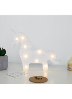 Generic Holiday Lamp Mickey Mouse LED Lamp Mickey Animal Modeling Lamp Creative Bedroom Bedside Decoration Lamp Cross-border-Specifications:White Unicorn-Power:Battery Type  - Image 1