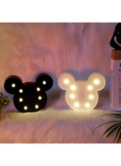 Generic Holiday Lamp Mickey Mouse LED Lamp Mickey Animal Modeling Lamp Creative Bedroom Bedside Decoration Lamp Cross-border-Specifications:White Unicorn-Power:Battery Type  - Image 4