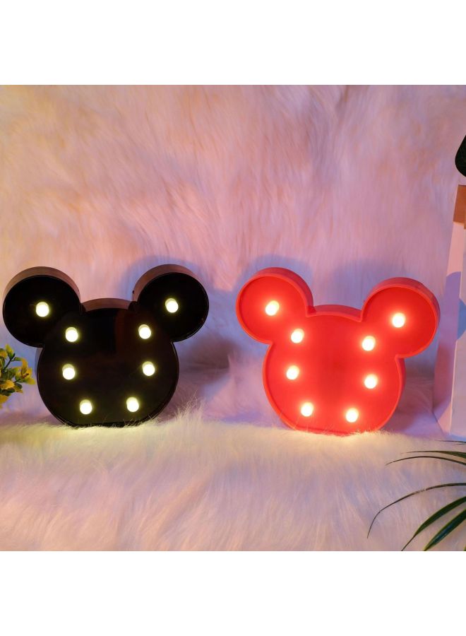 Holiday Lamp Mickey Mouse LED Lamp Mickey Animal Modeling Lamp Creative Bedroom Bedside Decoration Lamp Cross-border-Specifications:White Unicorn-Power:Battery Type