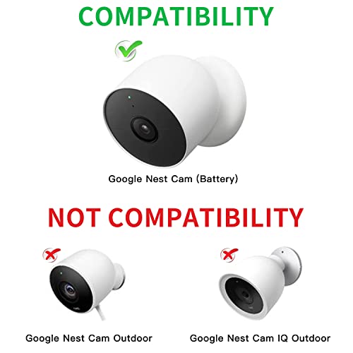 wochel 2Pack Power Cable Compatible with Google Nest Cam Outdoor or Indoor, Battery, 30Ft/9.1m Weatherproof Outdoor Cable Continuously Charging Your Nest Camera (Black) - Image 2