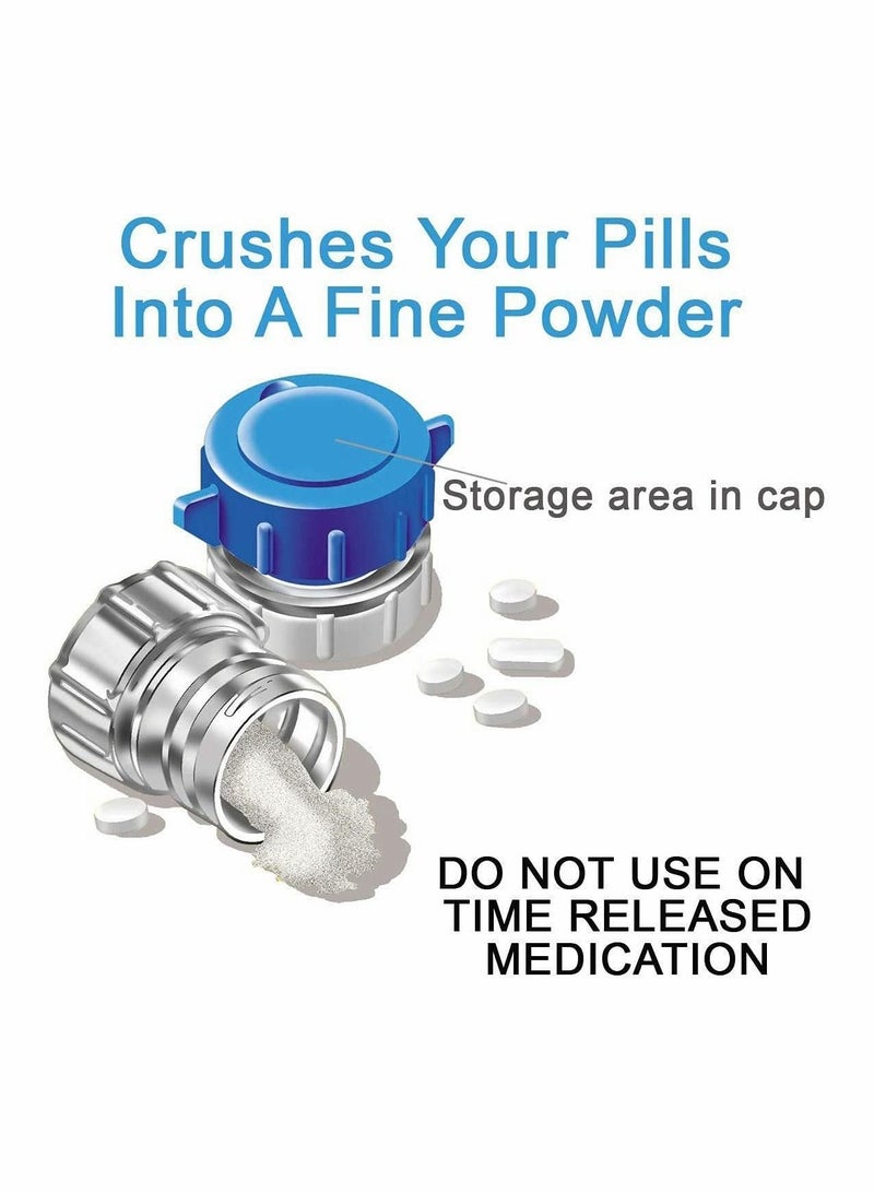 Excefore Pills Crushers, Professional and Domestic Pills Pulverizer, with Built-in Pillbox, for Elderly Persons  - Image 4