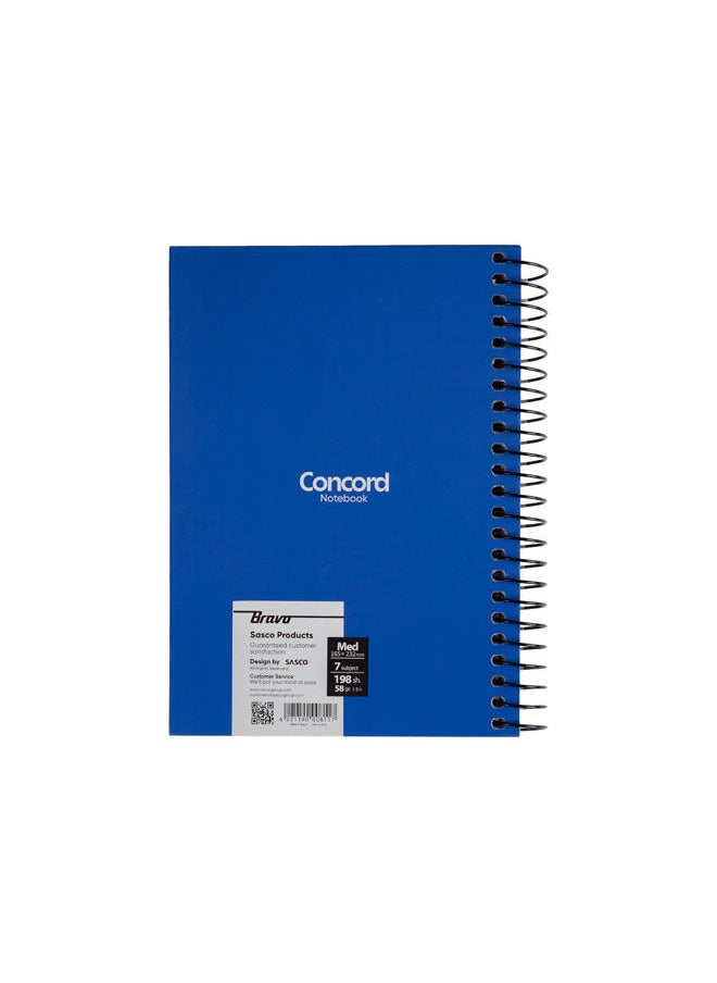 Bravo New Concord Notebook medium size 165x232mm - 7 Subjects - Blue  - Image 2