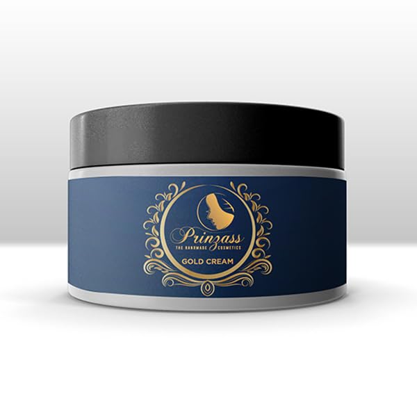 Prinzass The Handmade Cosmetics Prinzass Gold Cream For Glow Radiance Skin 100gm Get Young and hydrated skin Reversing oxidation damage All Skin Types 
